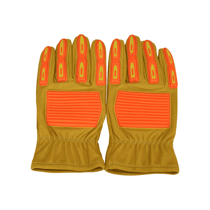 Waterproof Oil Resistant Flam Retardant Anti-impact Cowhide Gloves
