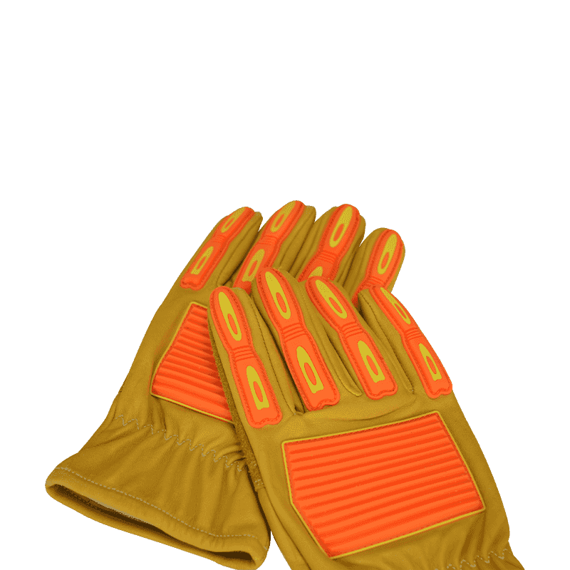 Waterproof Oil Resistant Flam Retardant Anti-impact Cowhide Gloves