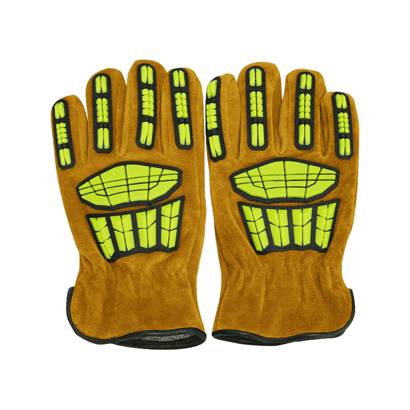 Waterproof Oil Resistant Cold Resistnt Cowhide Leather Gloves