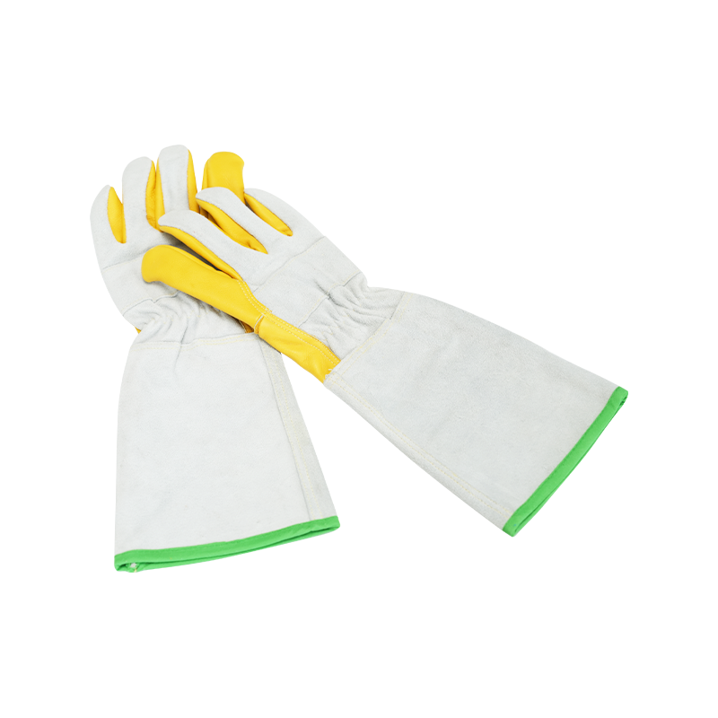 Lengthened Cowhide Leather Welding Gloves