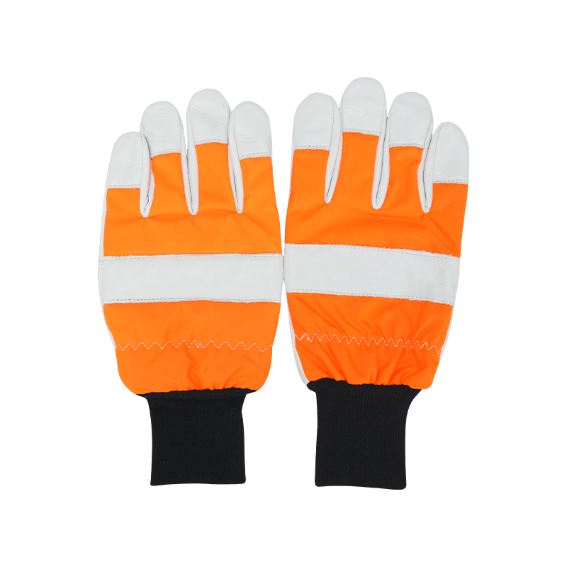 Cowhide Leather Cut Resistant Chain Saw Work Gloves