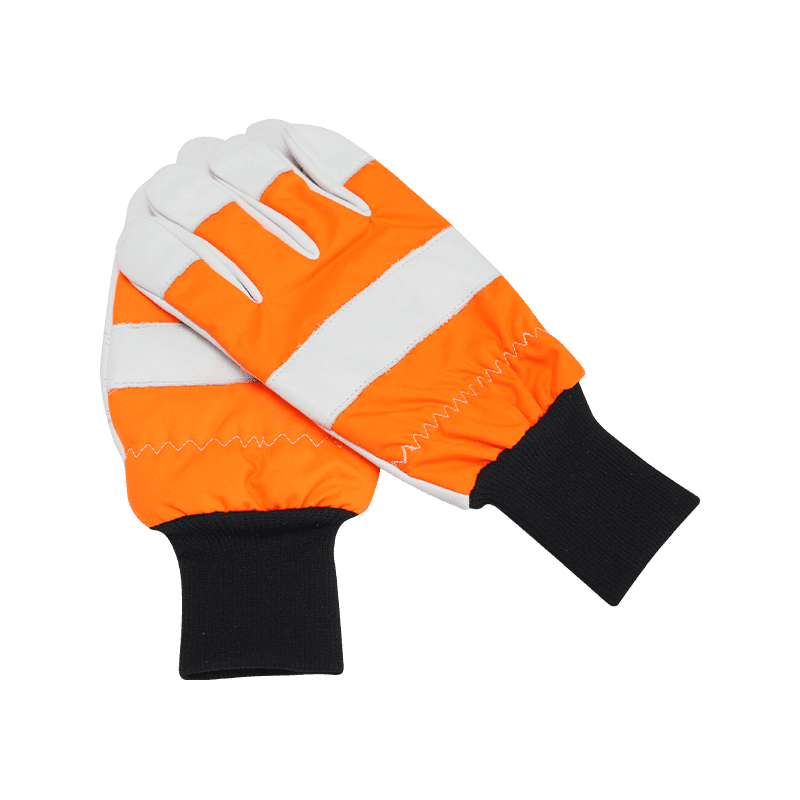 Cowhide Leather Cut Resistant Chain Saw Work Gloves
